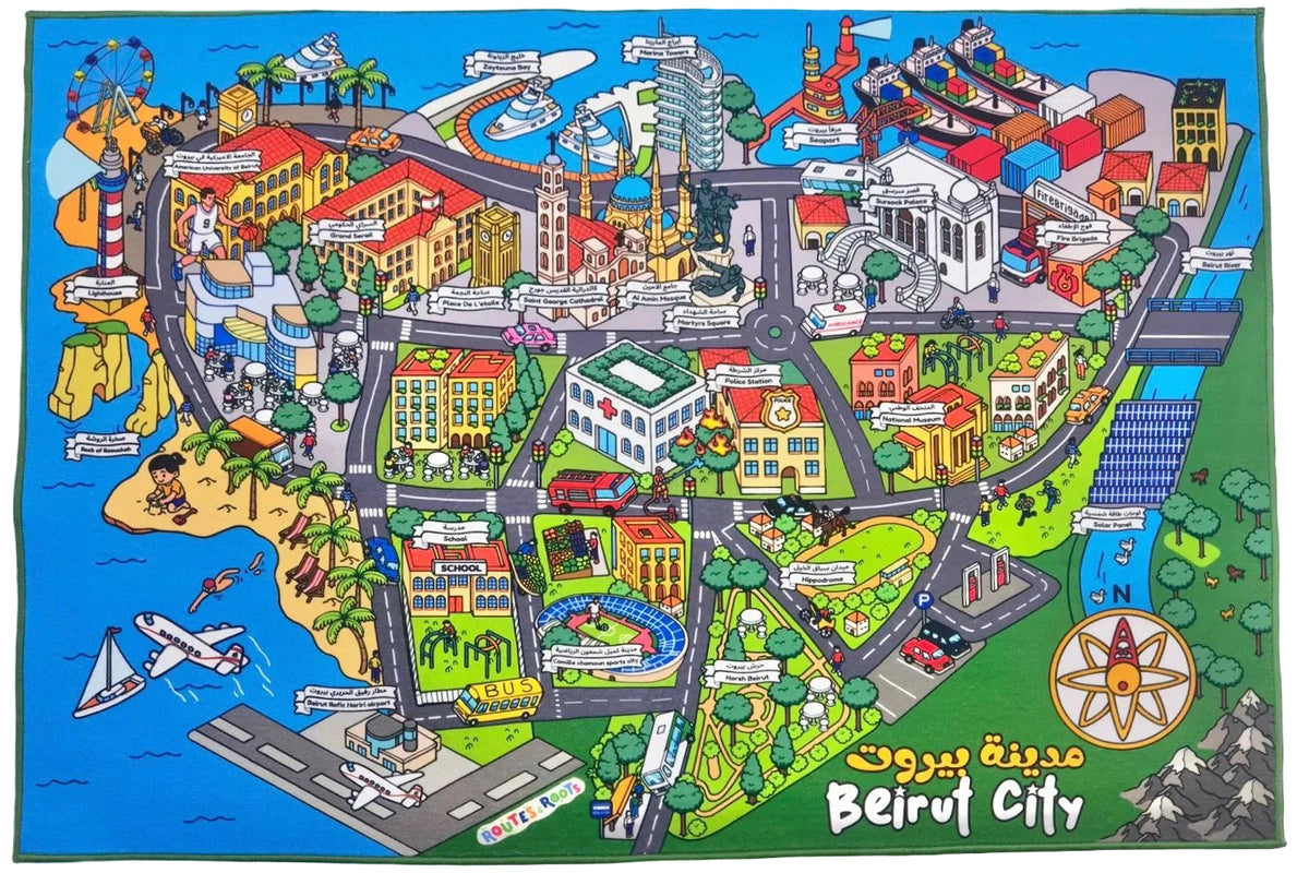 Beirut Educational Playmat