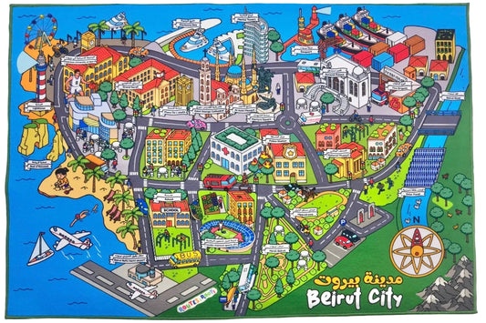 Beirut Educational Playmat
