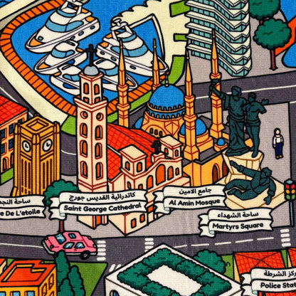 Beirut Educational Playmat