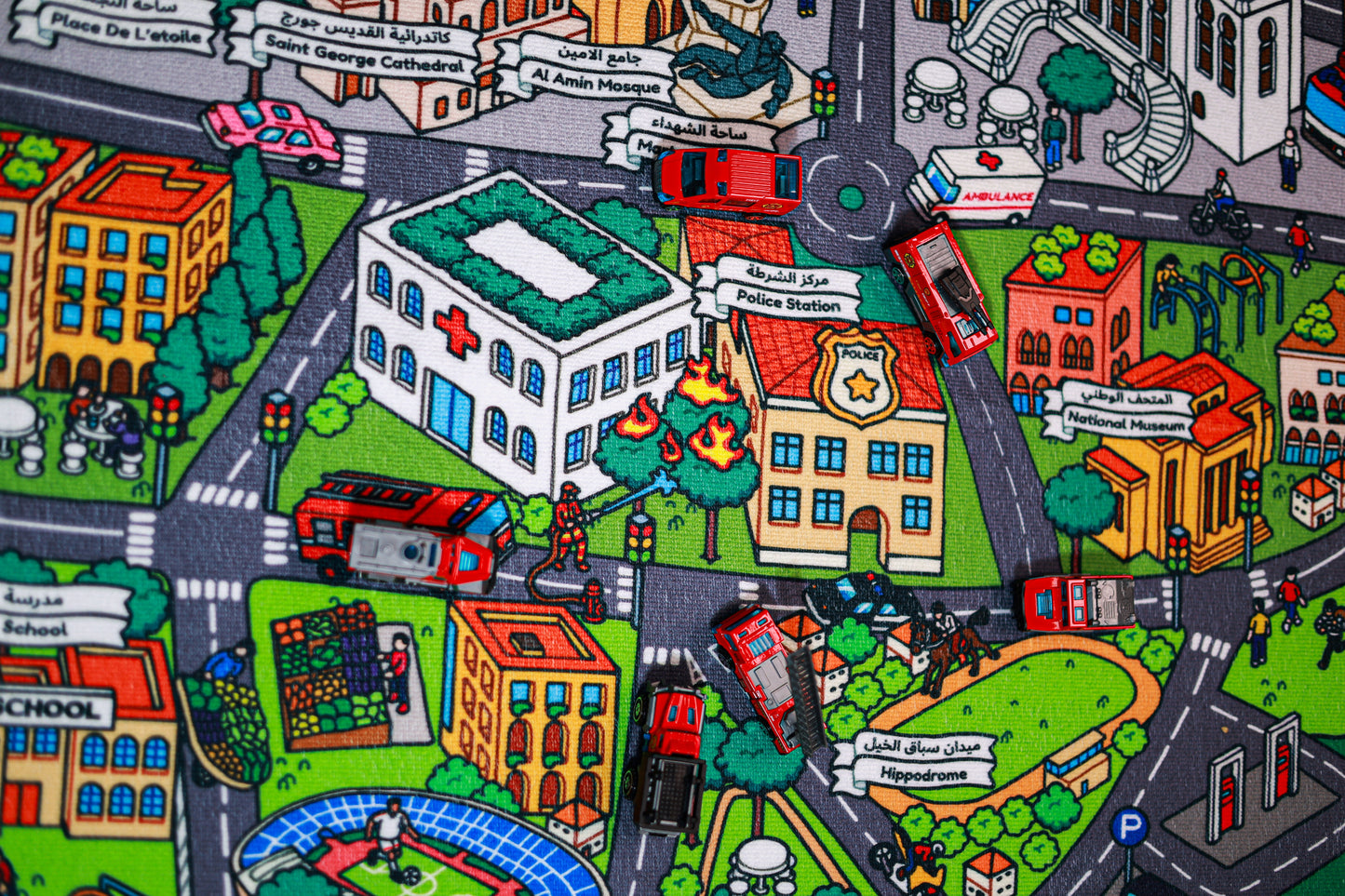 Beirut Educational Playmat